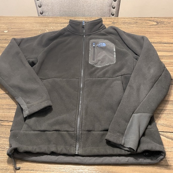 North Face Jacket Men’s Size Medium Gray Fleece Full-Zip Sherpa Lined Chimborazo - Picture 6 of 9